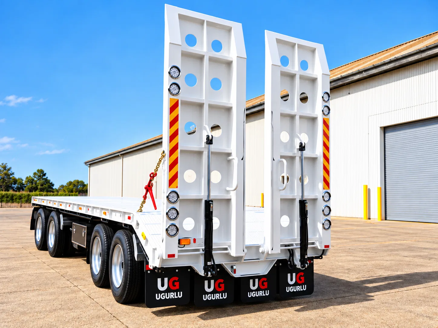 UG 4 Axle Turntable with Ramp Drawbar 1