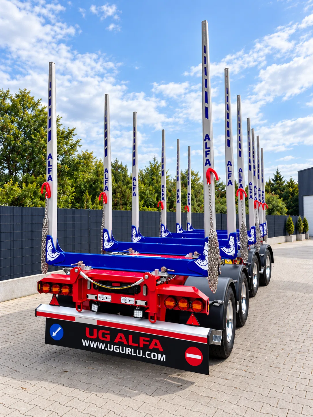 4 Axle Turntable Alfa Timber Trailer